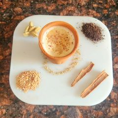 A picture of Jaggery Chai.