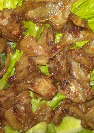 Foto resep Ikan asin kapas manis pedes