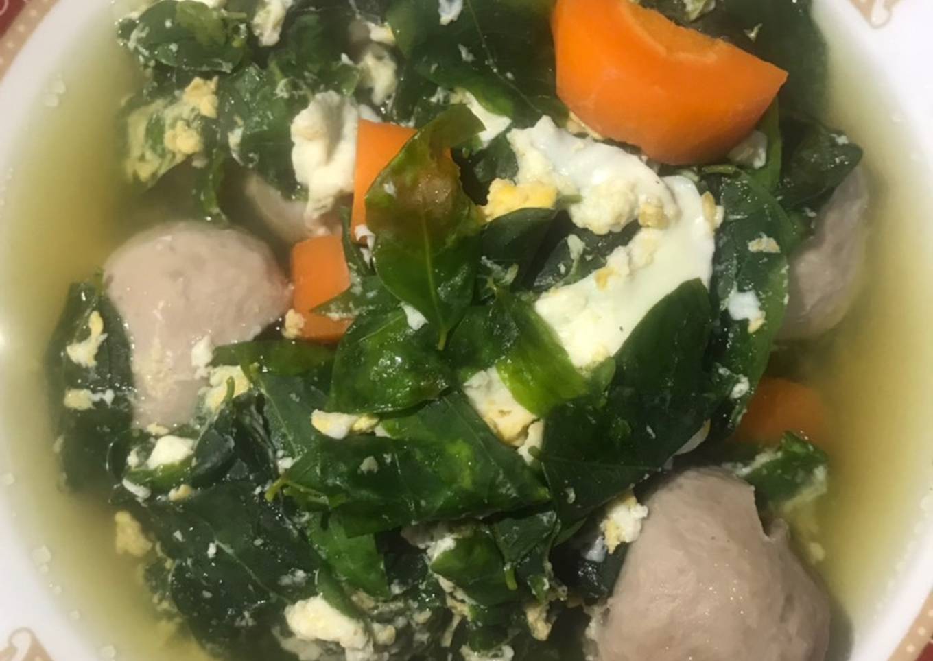 Sayur Katuk Bakso sapi