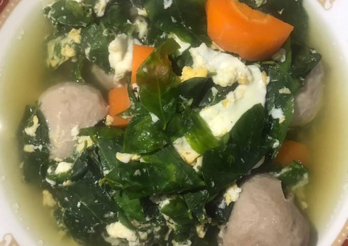 Sayur Katuk Bakso sapi