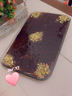 صورة لوصفة بسبوسة الشوكولاتة