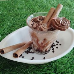 A picture of Chocolate dates smoothi.