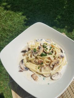 Foto resep Fettuccine Creamy Carbonara