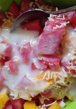 Foto resep Salad buah tanpa mayo
