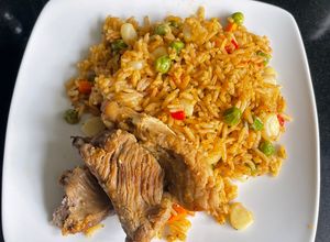 Una foto de Arroz con chanco estilo norteño
