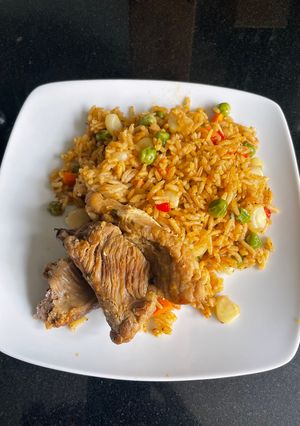 Una foto de Arroz con chanco estilo norteño