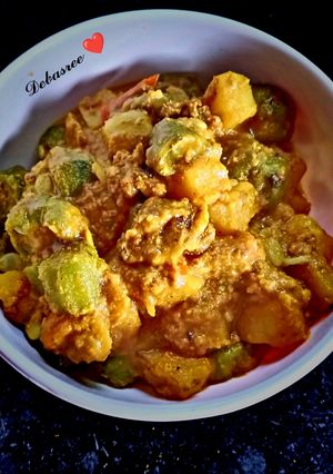 A picture of Badami Turai(Sponge Gourd).