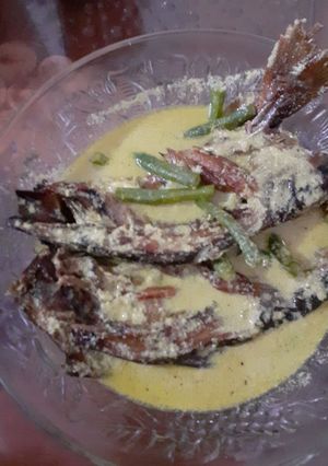 Foto resep Gulai ikan salai with kacang panjang