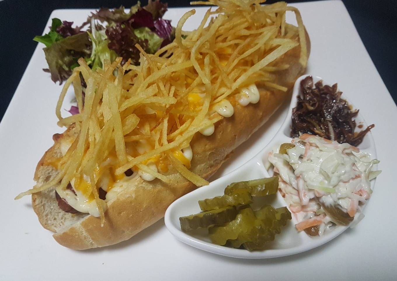 Frankfort hot dog