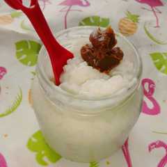 Una foto de Arroz con leche cremoso