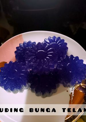Foto resep Puding Bunga Telang