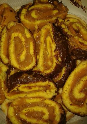 Una foto de Arrolladitos de Dulce de Leche y Cocoa