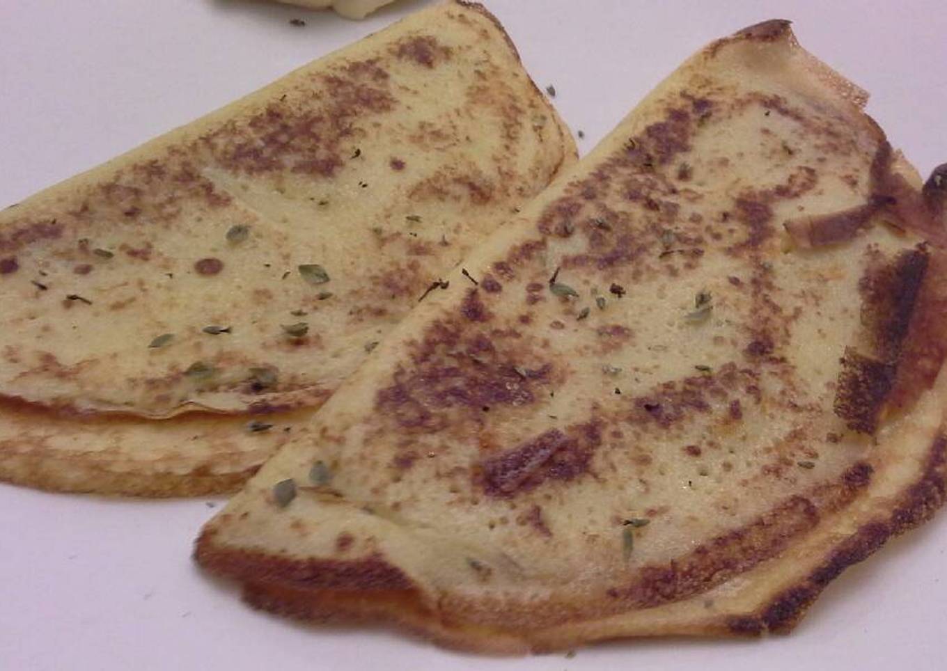 Crepes de jamón y provolone