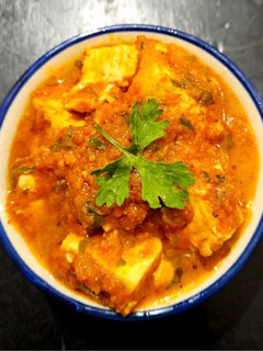 A picture of Paneer tomatina (No onion/garlic recipe).
