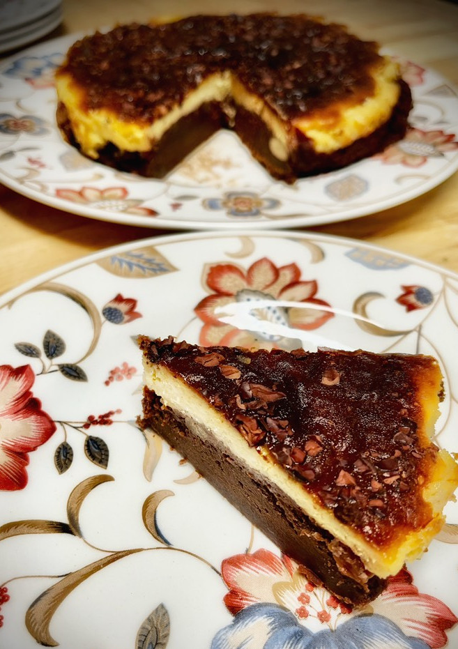 Una foto de Brownie cheesecake (en airfryer)