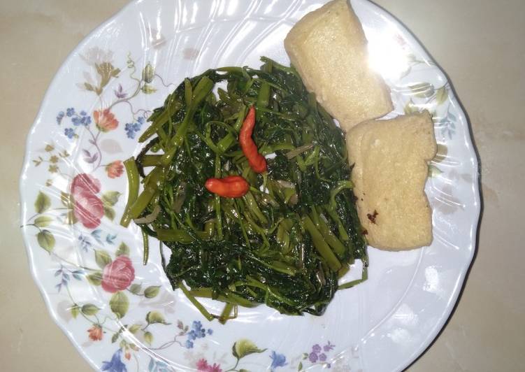 Resep Terbaik 57. Tumis Kangkung Sehat Mantul Banget