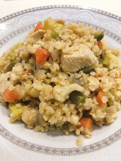 صورة لوصفة برغل مع الخضار