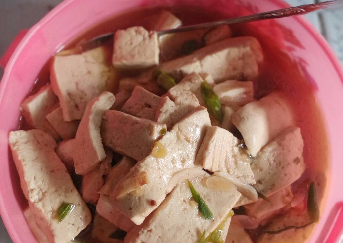 Tumis Tahu Saos Tiram
