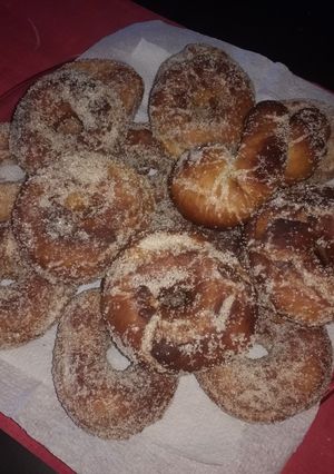 Una foto de Donas caseras de azúcar