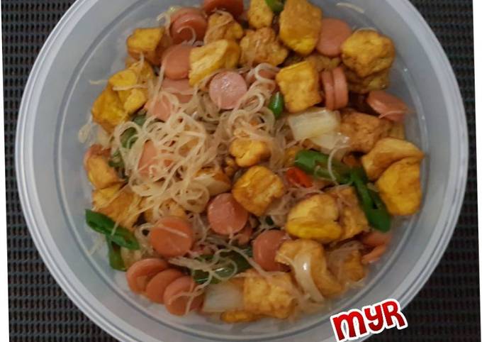 Resep Oseng Tahu Sosis Soun Manis Pedas Oleh Myr Cookpad