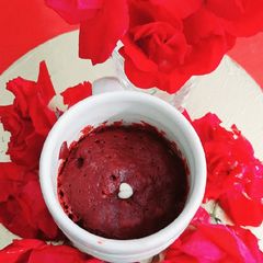 A picture of Red Velvet Mug Cake.