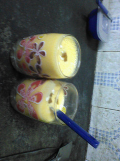 A picture of Mango milk shake.