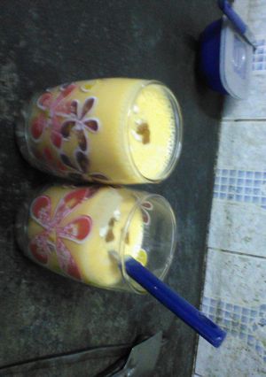 A picture of Mango milk shake.