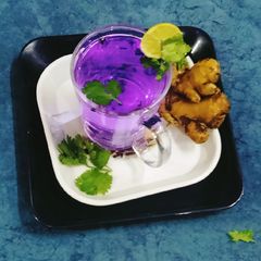 A picture of Butterfly pea Flower Tea ☕ Healthy Drink 🍻.