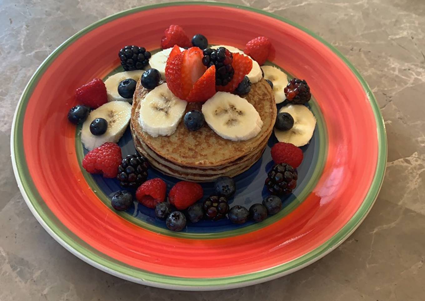 Pancakes de avena y banana