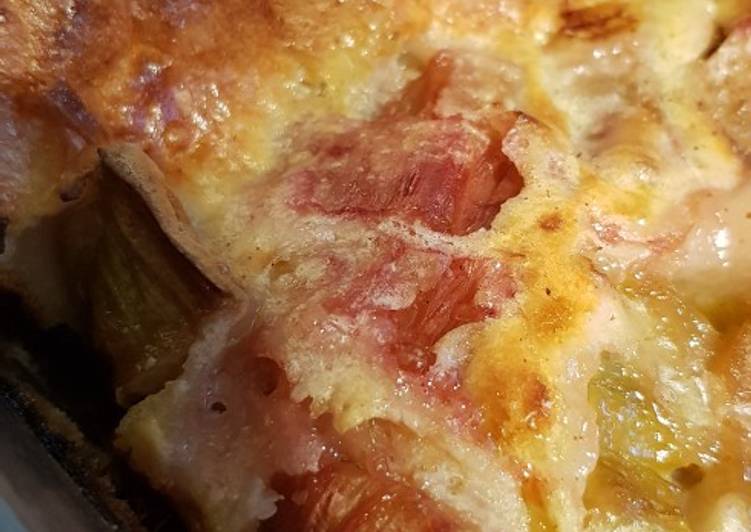 Recipe of Any-night-of-the-week Rhubarb puffed pudding