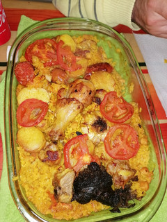 Una foto de Arroz al horno valenciano