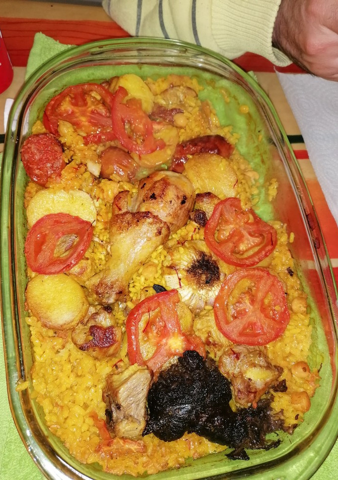 Una foto de Arroz al horno valenciano