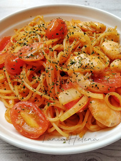 Foto resep Spaghetti Udang Saos Tomat