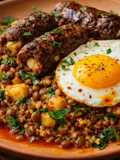 Cuscuz de Quinoa Marroquino com Toque Baiano e Kafta de Carne & Queijo Coalho