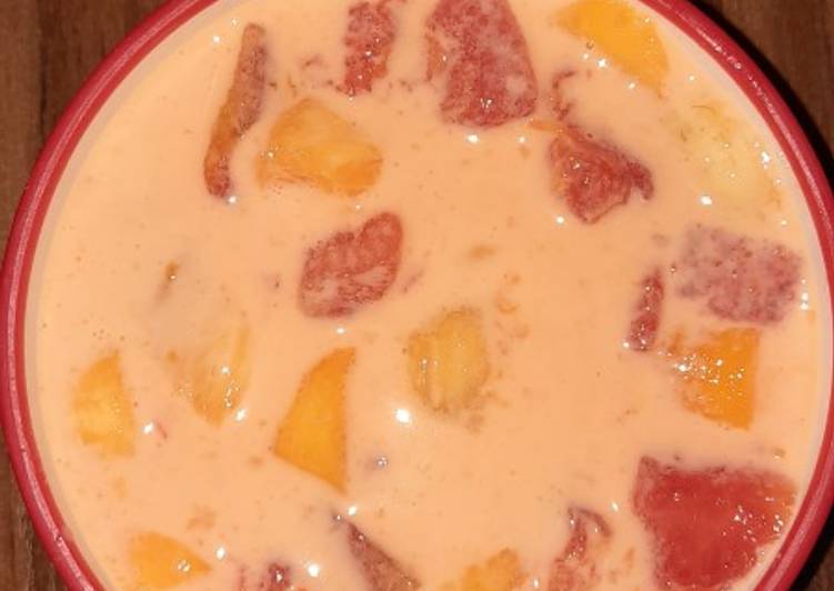 How to Make Delicious Milk fruit salad