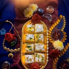 A picture of Pista Kesar Milk Burfi.