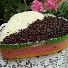 Rainbow cake #reseppertamaku রেসিপির প্রধান ছবি