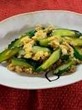 Stir-fried cucumber and egg