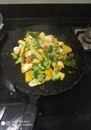 A picture of Broccoli sizzler.