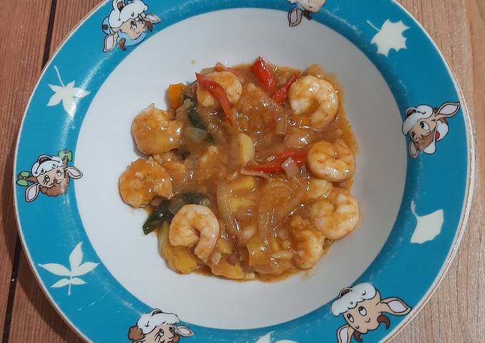 Udang Asam Pedas Manis