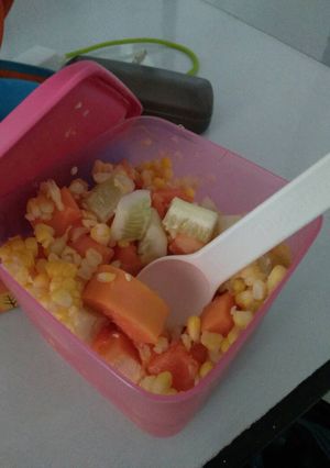 Foto resep Salad buah untuk diet enak alakadarnya & sehat tanpa mayonnaise