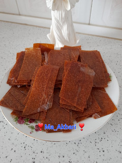 عکسی از دستور لواشک زرد آلو