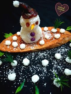 عکسی از دستور باسلوق (آدم برفی)☃️⛄ الهام پز