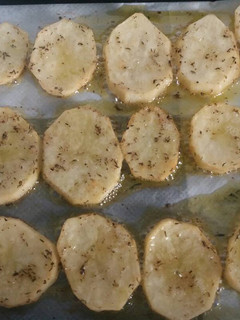 Una foto de Patatas al horno con especias.🍟
