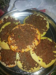 صورة لوصفة لحم بعجين