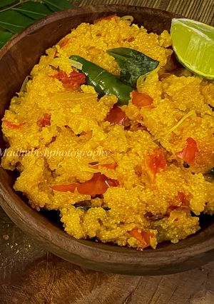 A picture of Tomato Upma.