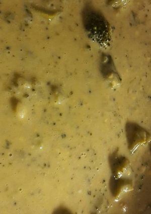 A picture of Sheree's Cheesy Creamy Broccoli Soup.
