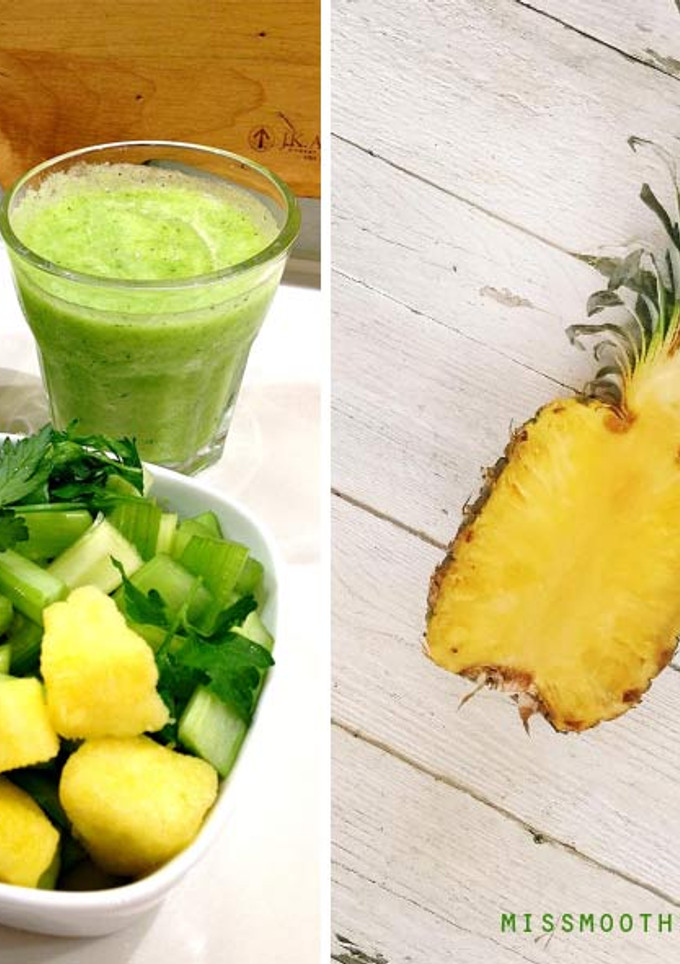 Una foto de Batido de piña para perder peso