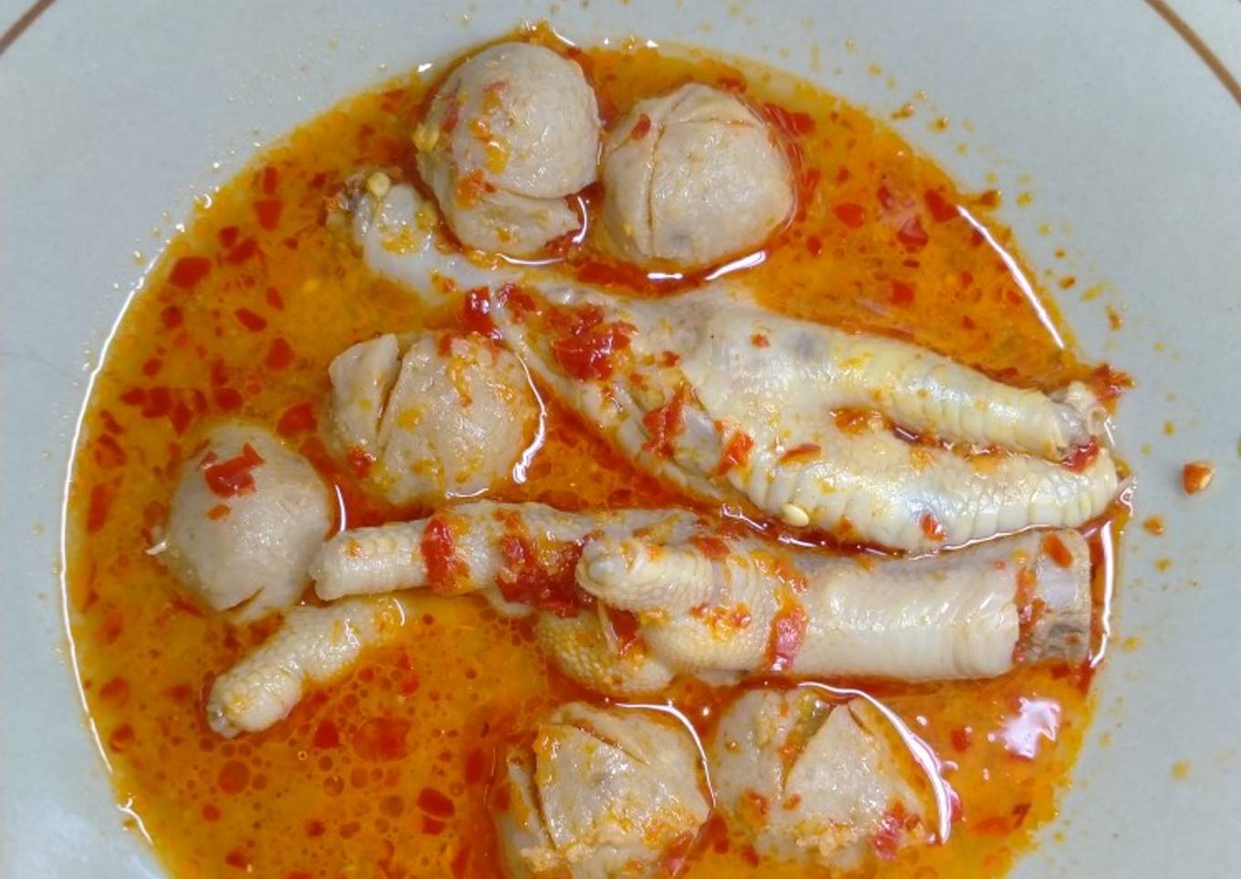 Ceker bakso mercon