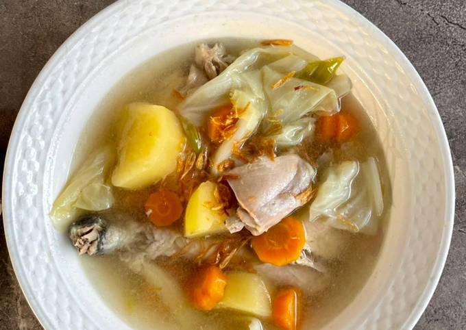 Sup Ayam Kampung (slow cooker)
